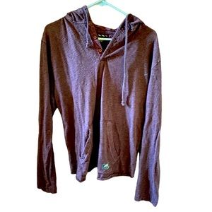 Men’s Vans Maroon Hoodie Long Sleeve Tee